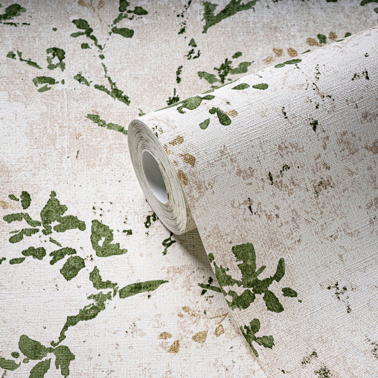 Rustic Blossom Welcome Home Green Wallpaper By Galerie