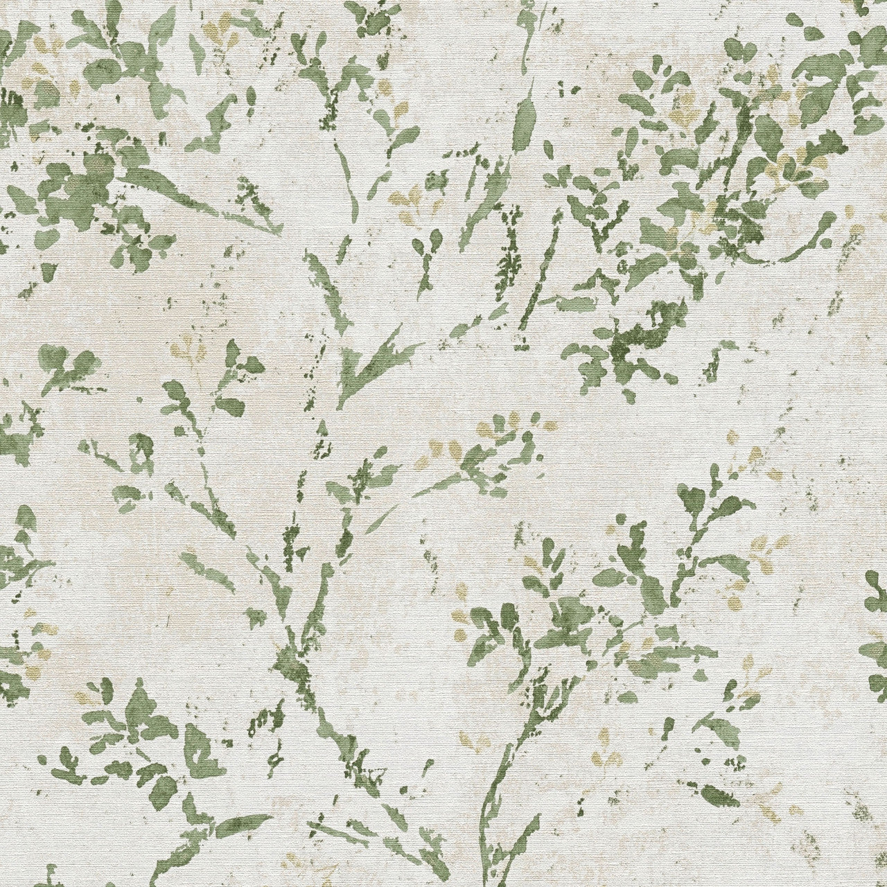 WH30126 Rustic Blossom Welcome Home Green Wallpaper By Galerie