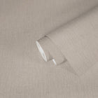 WH30130 Cotton Texture Welcome Home Bronze Brown Wallpaper By Galerie