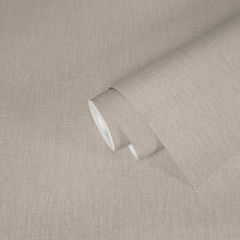 WH30130 Cotton Texture Welcome Home Bronze Brown Wallpaper By Galerie