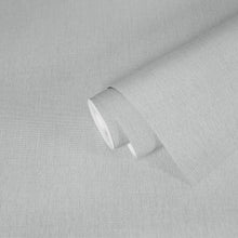 WH30131 Cotton Texture Welcome Home Silver Grey Wallpaper By Galerie