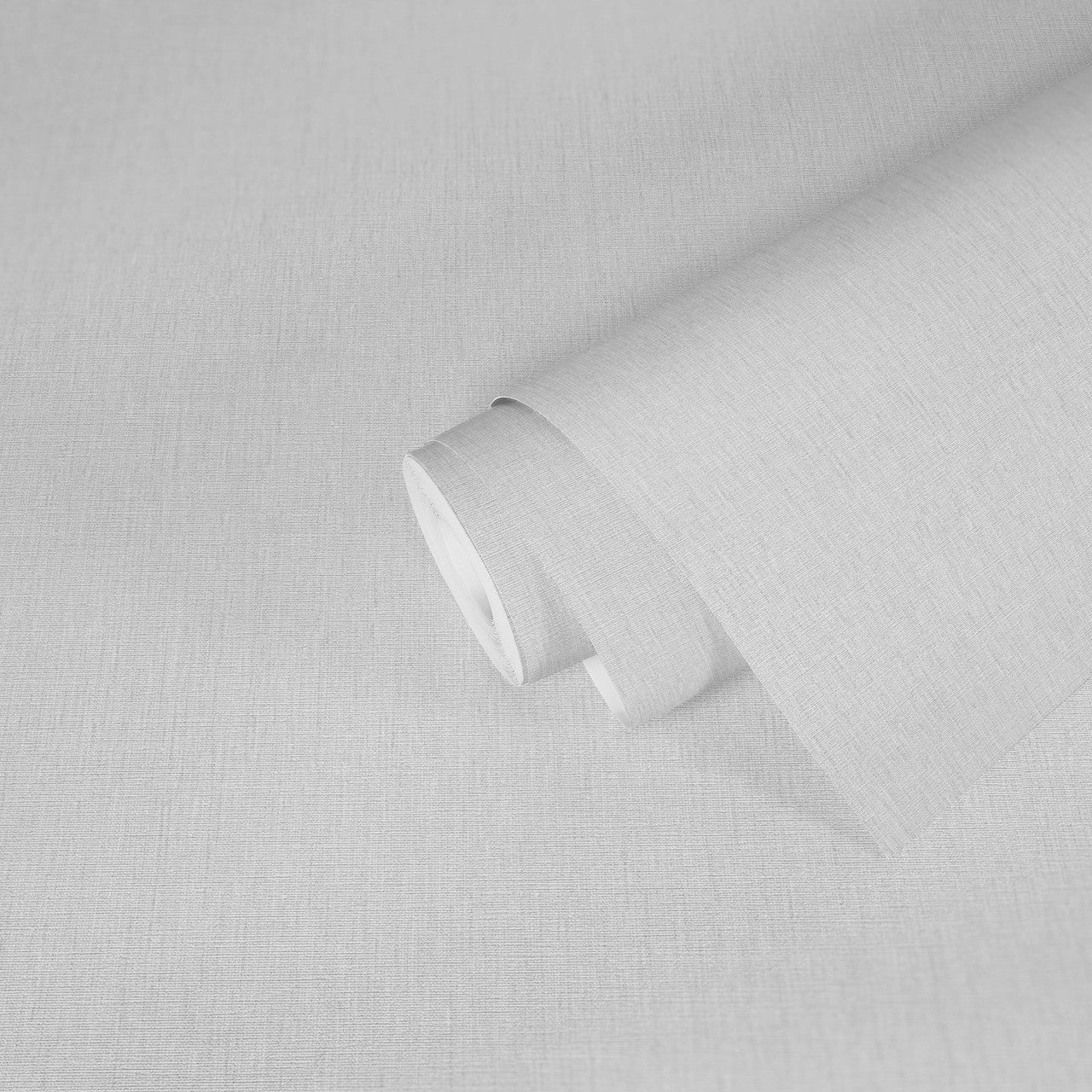 WH30133 Cotton Texture Welcome Home Silver Grey Wallpaper By Galerie