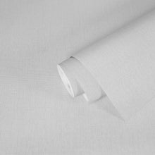 WH30133 Cotton Texture Welcome Home Silver Grey Wallpaper By Galerie