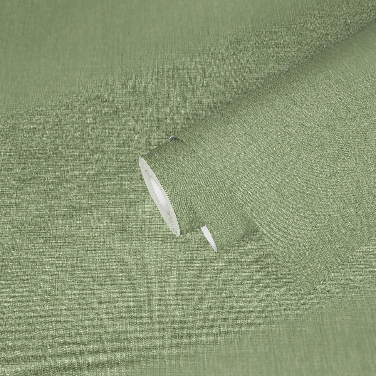 WH30136 Cotton Texture Welcome Home Green Wallpaper By Galerie