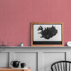 WH30137 Cotton Texture Welcome Home Red Wallpaper By Galerie