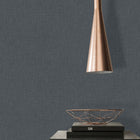 WH30139 Cotton Texture Welcome Home Black Wallpaper By Galerie