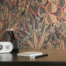 WH30140 Bohemian Floral Welcome Home Bronze Brown Wallpaper By Galerie