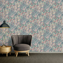 WH30141 Bohemian Floral Welcome Home Green Wallpaper By Galerie