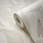 WH30145 Botanical Leaves Welcome Home Beige Wallpaper By Galerie