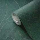WH30146 Botanical Leaves Welcome Home Green Wallpaper By Galerie