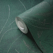 WH30146 Botanical Leaves Welcome Home Green Wallpaper By Galerie