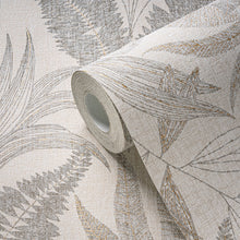 WH30148 Botanical Leaves Welcome Home Bronze Brown Wallpaper By Galerie