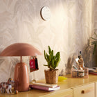 WH30148 Botanical Leaves Welcome Home Bronze Brown Wallpaper By Galerie