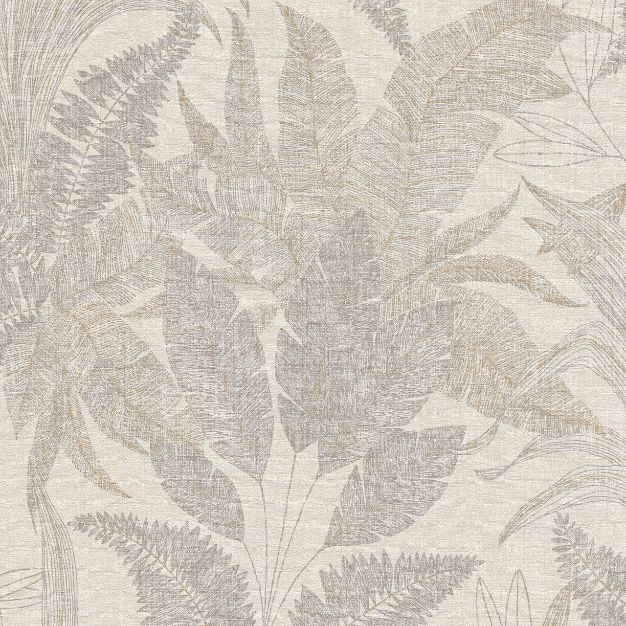 WH30148 Botanical Leaves Welcome Home Bronze Brown Wallpaper By Galerie