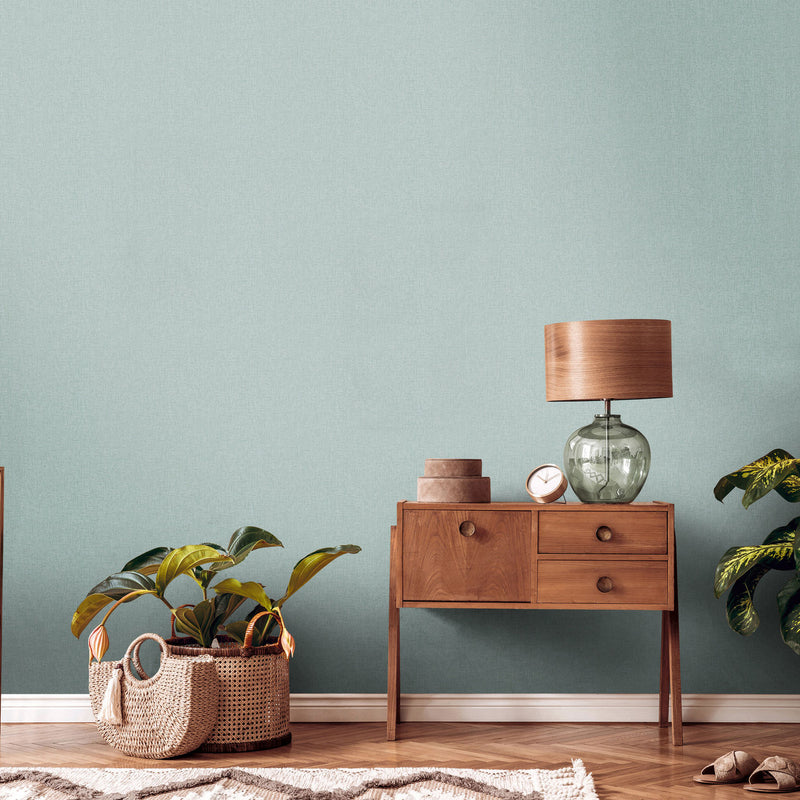 WH30152 Rustic Texture Welcome Home Green Wallpaper By Galerie