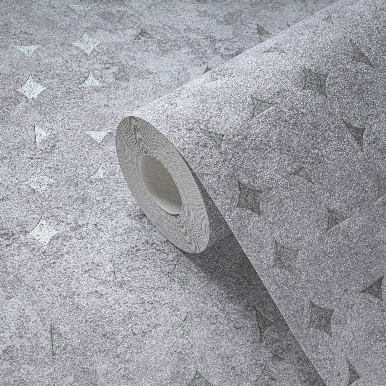WH30156 Industrial Harlequin Motif Welcome Home Beige Wallpaper By Galerie