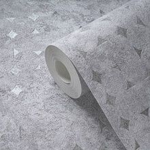 WH30156 Industrial Harlequin Motif Welcome Home Beige Wallpaper By Galerie