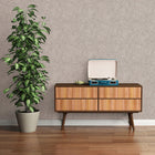 WH30157 Industrial Harlequin Motif Welcome Home Beige Wallpaper By Galerie