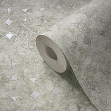 WH30159 Industrial Harlequin Motif Welcome Home Green Wallpaper By Galerie