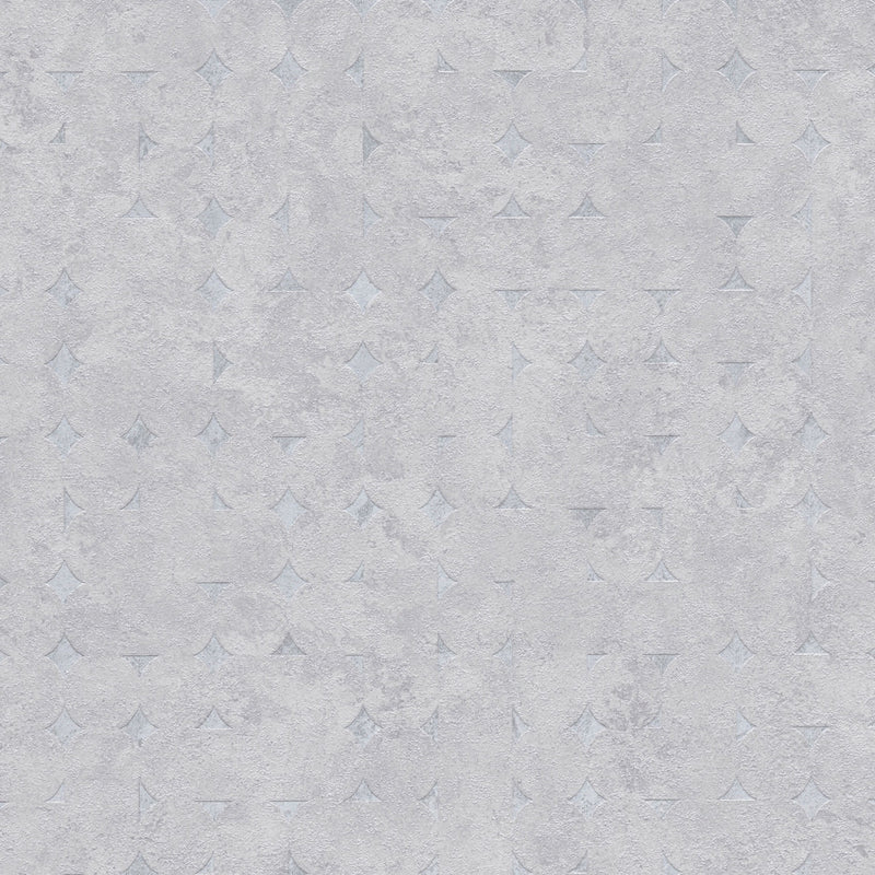 WH30161 Industrial Harlequin Motif Welcome Home Silver Grey Wallpaper By Galerie