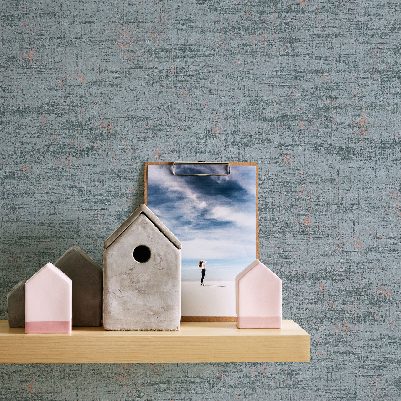 WH30162 Industrial Chic Welcome Home Green Wallpaper By Galerie