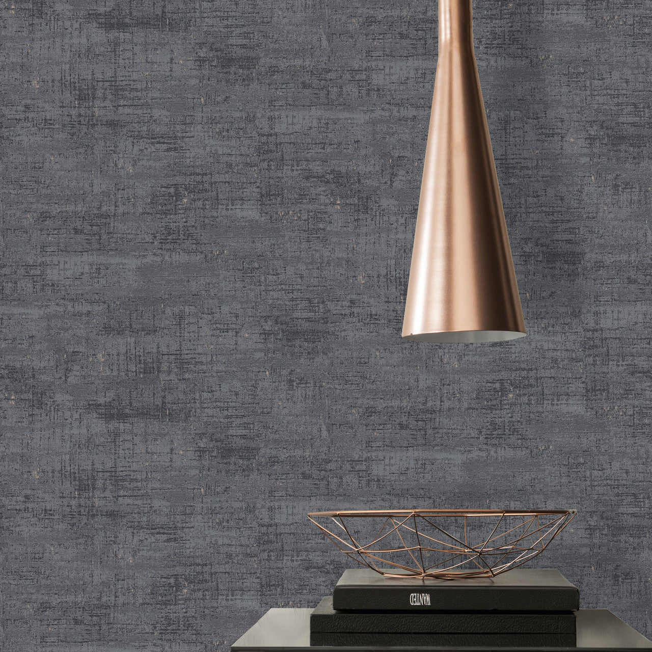 WH30167 Industrial Chic Welcome Home Black Wallpaper By Galerie