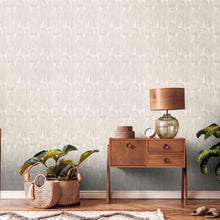 WH30168 Geometric Leaf Welcome Home Beige Wallpaper By Galerie