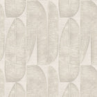 WH30168 Geometric Leaf Welcome Home Beige Wallpaper By Galerie