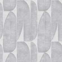 WH30169 Geometric Leaf Welcome Home Silver Grey Wallpaper By Galerie
