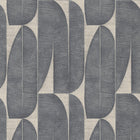 WH30170 Geometric Leaf Welcome Home Black Wallpaper By Galerie