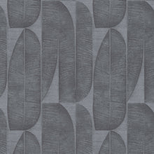 WH30171 Geometric Leaf Welcome Home Black Wallpaper By Galerie
