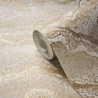 WH30174 Water Marble Welcome Home Gold Wallpaper By Galerie