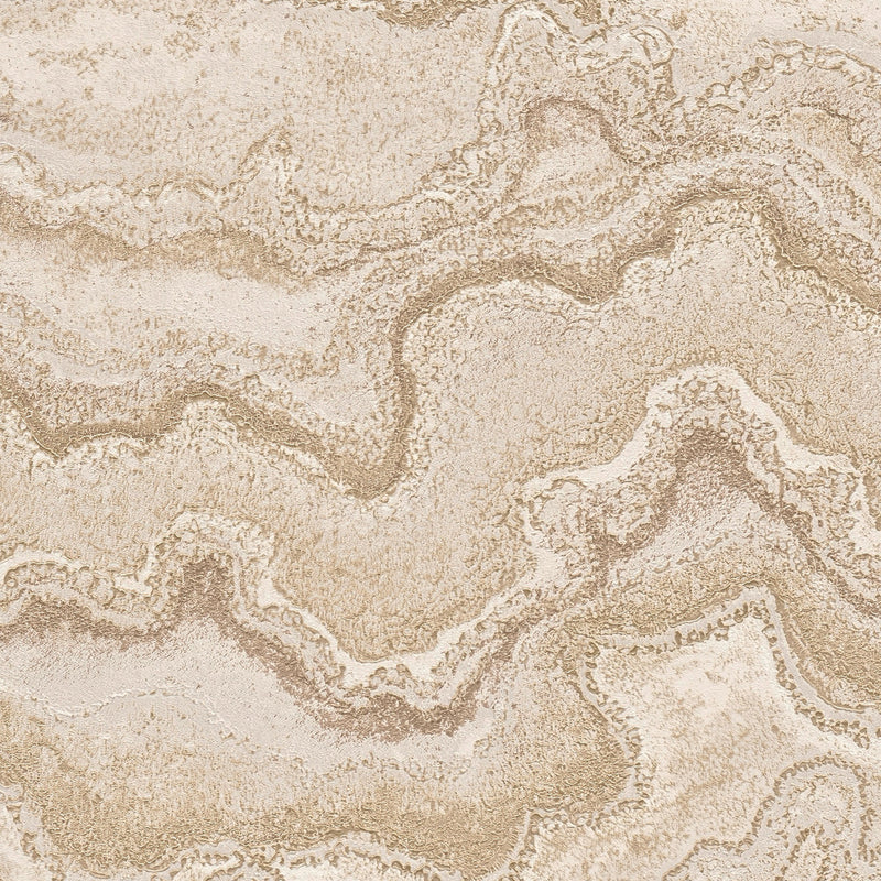 WH30174 Water Marble Welcome Home Gold Wallpaper By Galerie