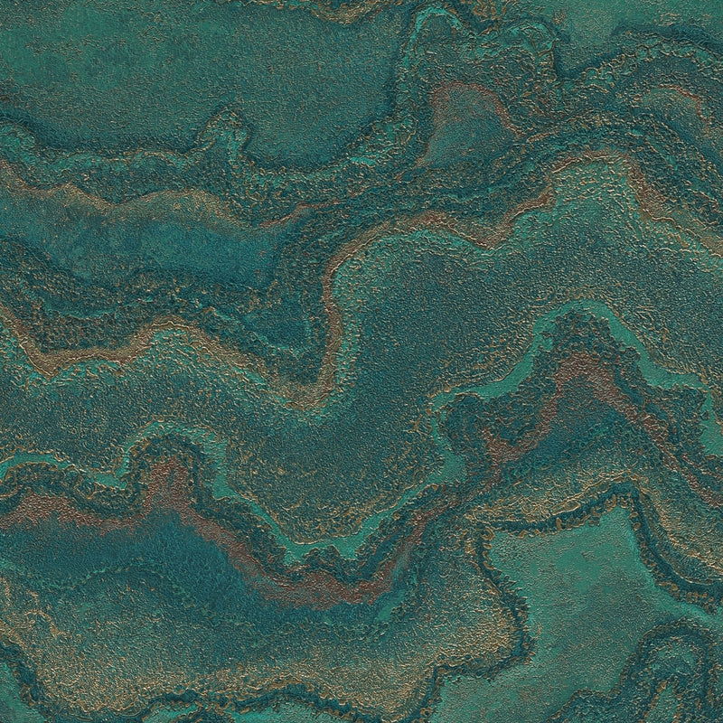 WH30175 Water Marble Welcome Home Green Wallpaper By Galerie