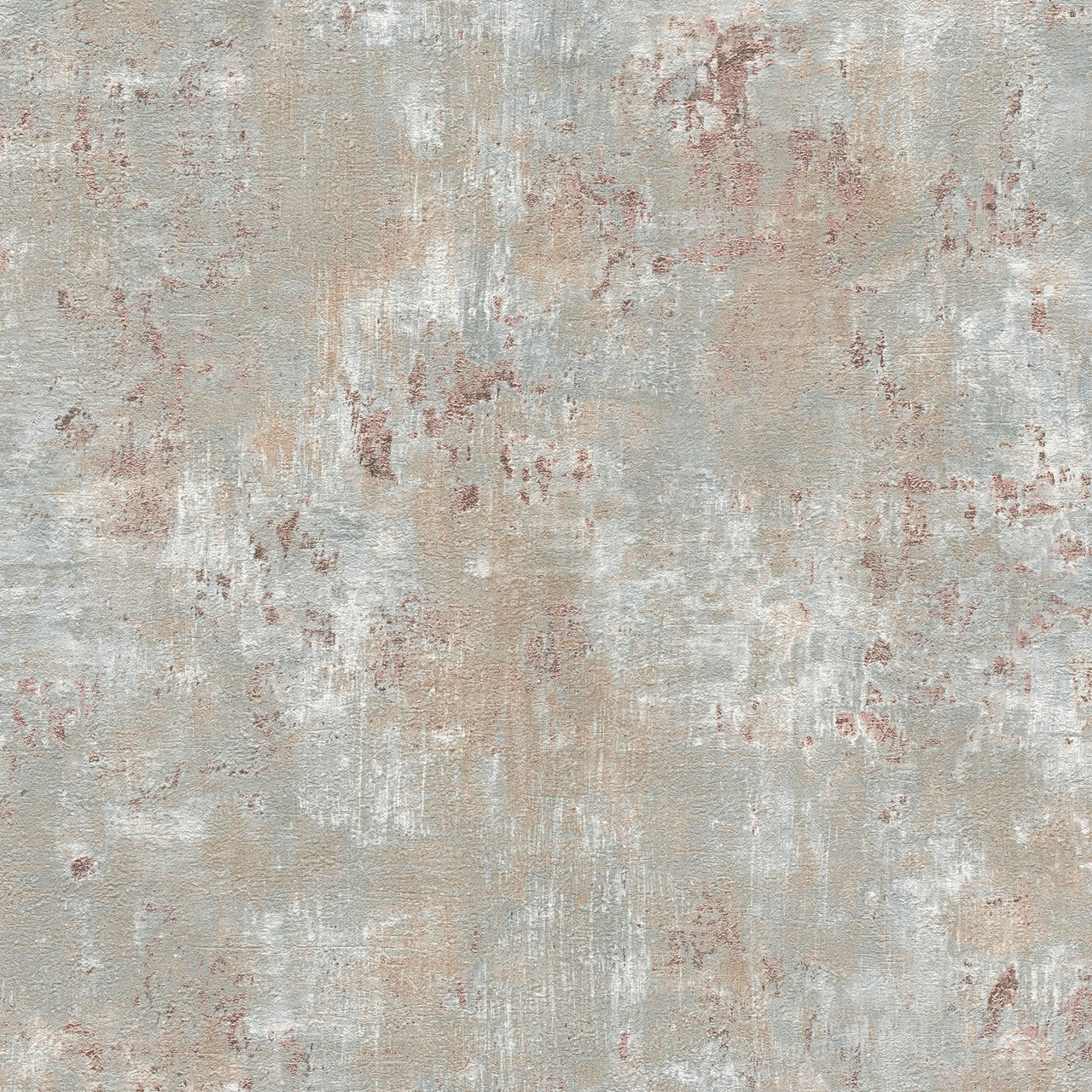 WH30180 Distressed Metallic Texture Welcome Home Beige Wallpaper By Galerie