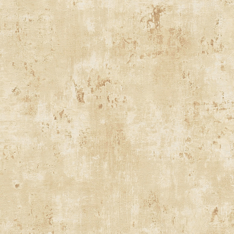 WH30183 Distressed Metallic Texture Welcome Home Cream Wallpaper By Galerie