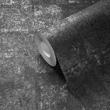 WH30188 Squares on Squares Texture Welcome Home Black Wallpaper By Galerie