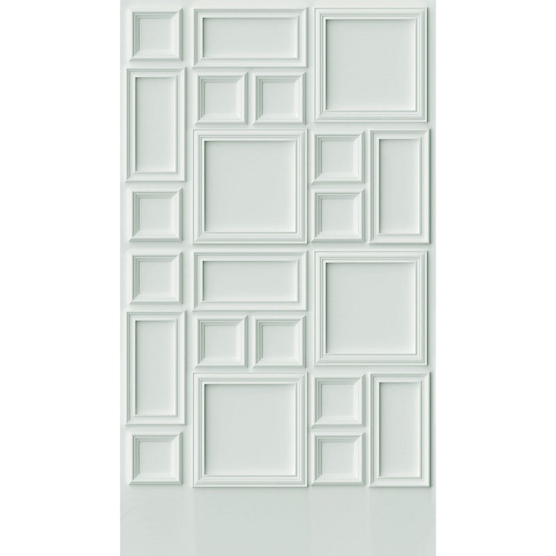 WH45191M Modern Wall panelling White Mural by Galerie