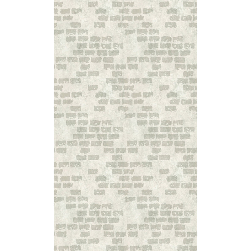 WH45194M Soft Brick Wallscape Silver Grey Mural by Galerie