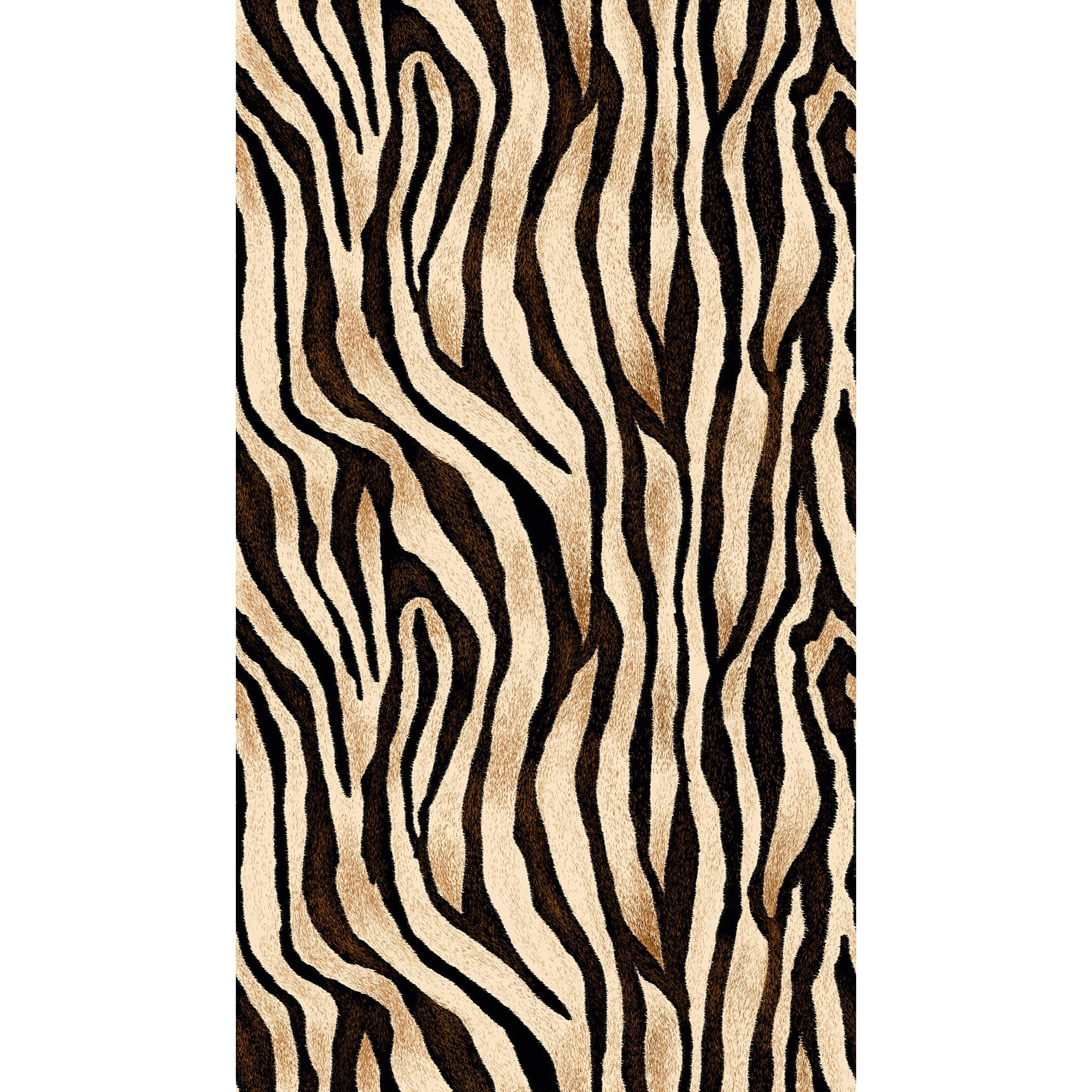 WH45200M Exotic Wild Zebra Stripes Beige Mural by Galerie