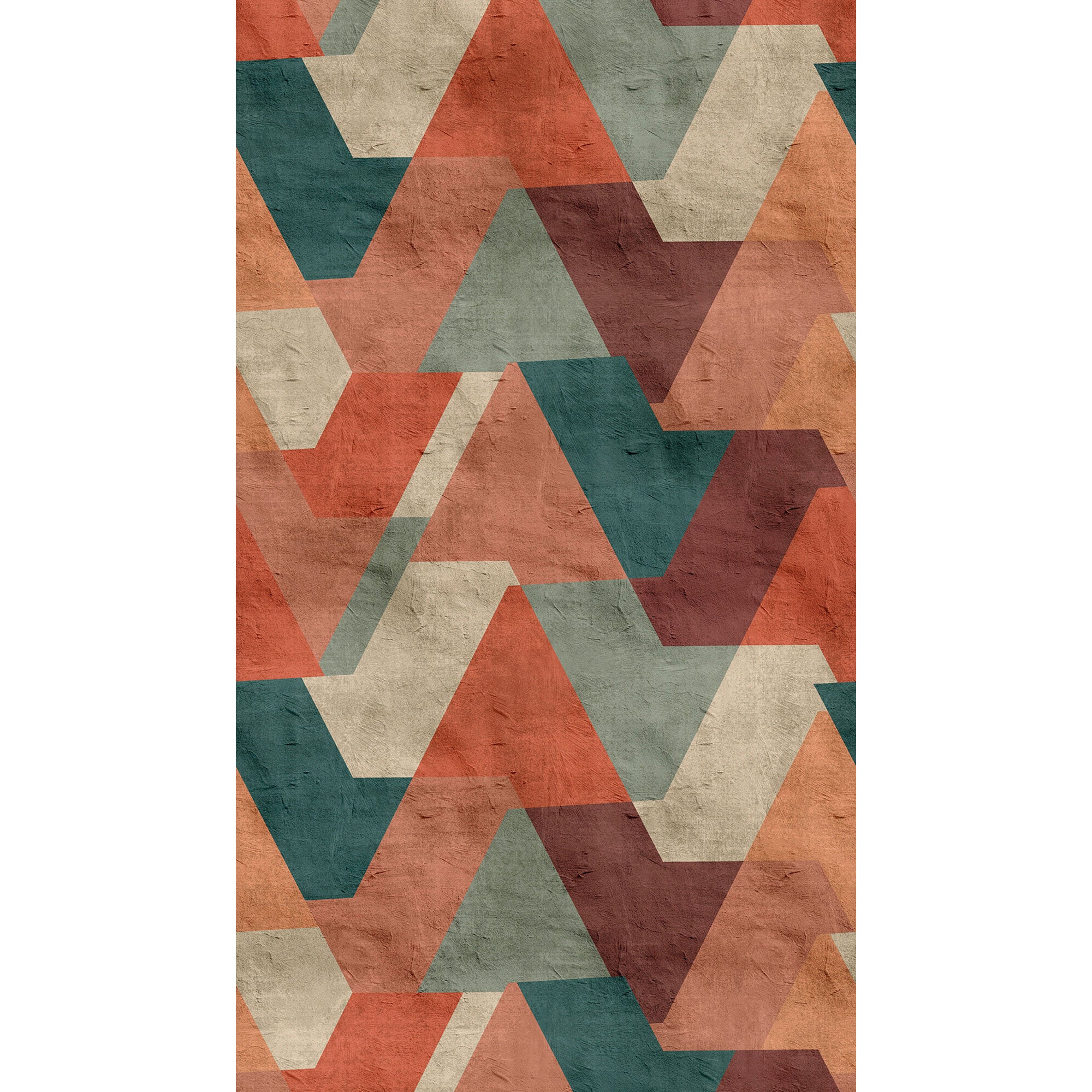 WH45206M Terra Shapes Multi-coloured Mural by Galerie