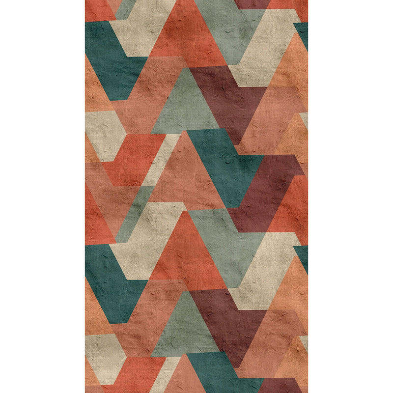 WH45206M Terra Shapes Multi-coloured Mural by Galerie