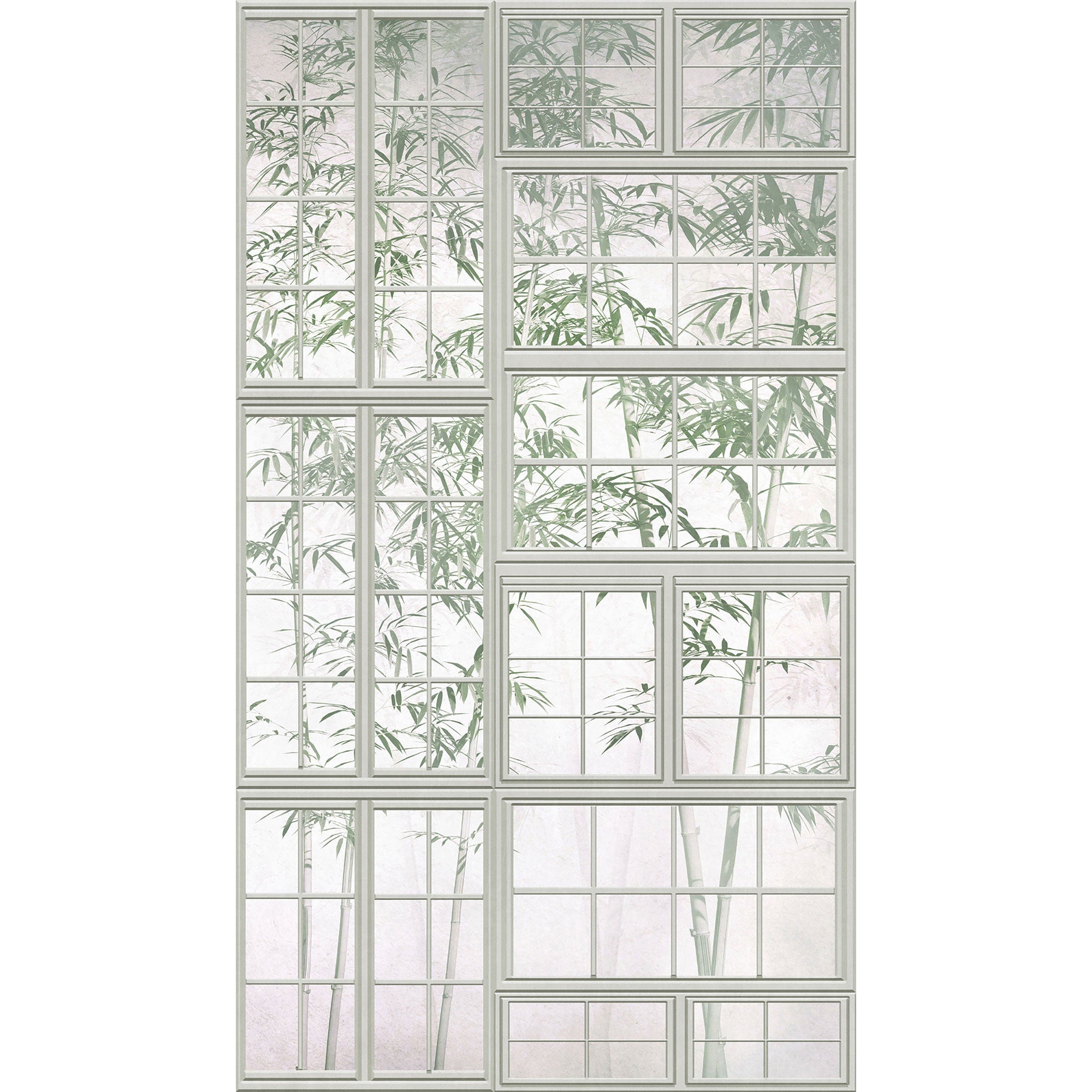 WH45214M Bamboo View Cream Mural by Galerie