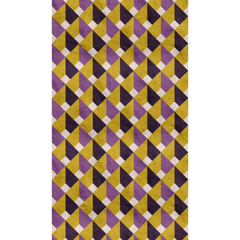 WH45217M Mod Mosaic Purple Lilac Mural by Galerie