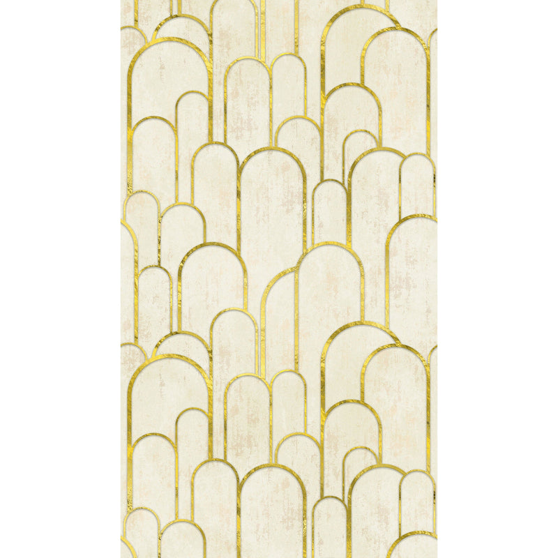 WH45224M Gilded Arches Gold Mural by Galerie