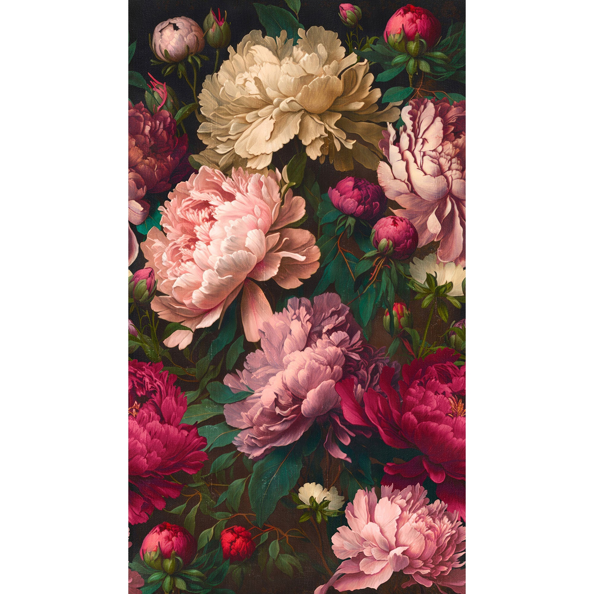 WH45229M Blooming Peonies Pink Mural by Galerie