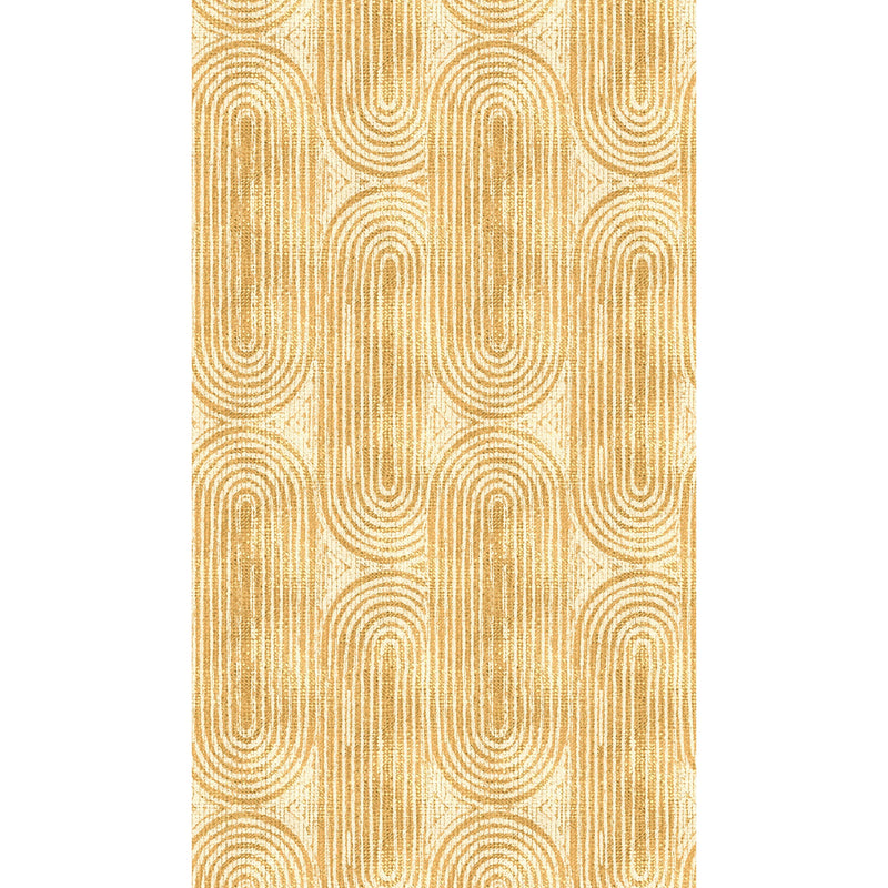 WH45235M Geometric Curved Stripe Cream Mural by Galerie