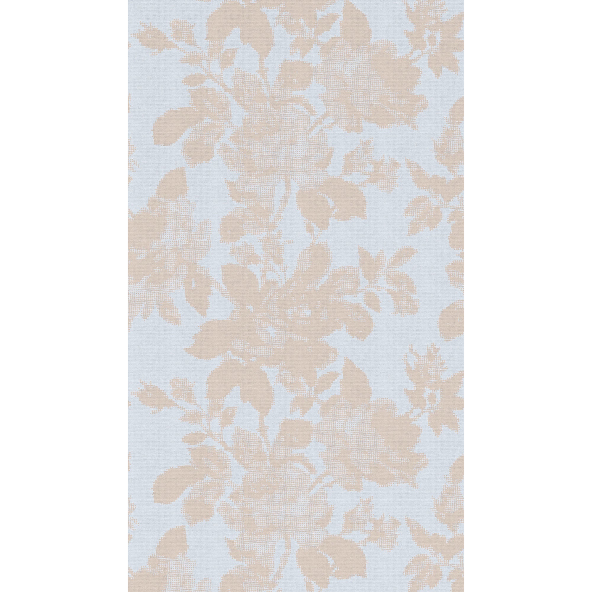 WH45243M Delicate Linen Leaf Orange Mural by Galerie