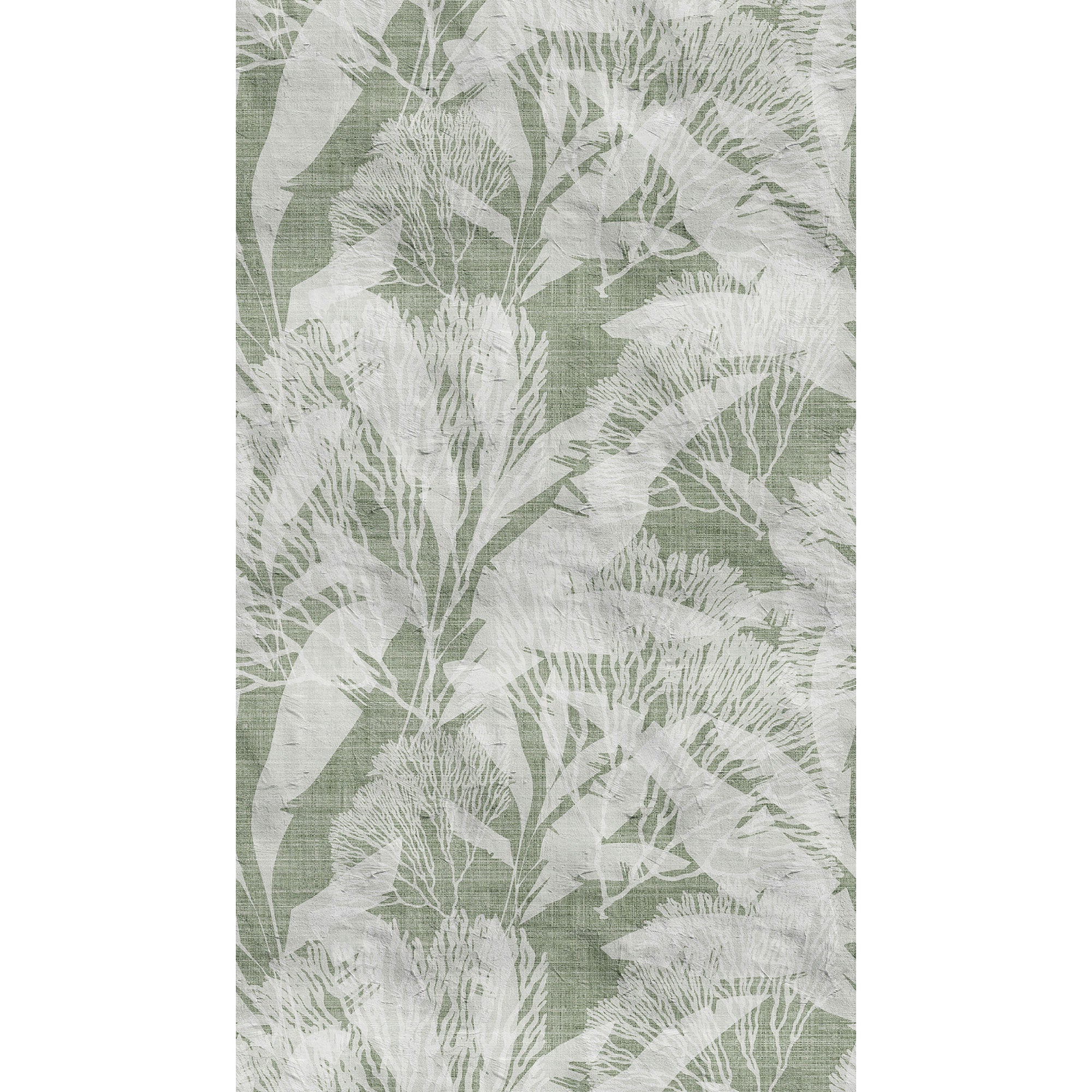 WH45251M Soft Green Botanica Green Mural by Galerie