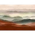 Rustic Mountain Layers Beige Welcome Home Murals Mural by Galerie